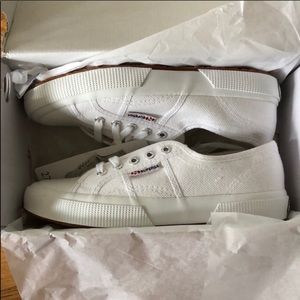 NWT white superga sneakers
